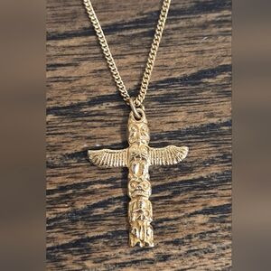 Totem Pole Tribal Necklace